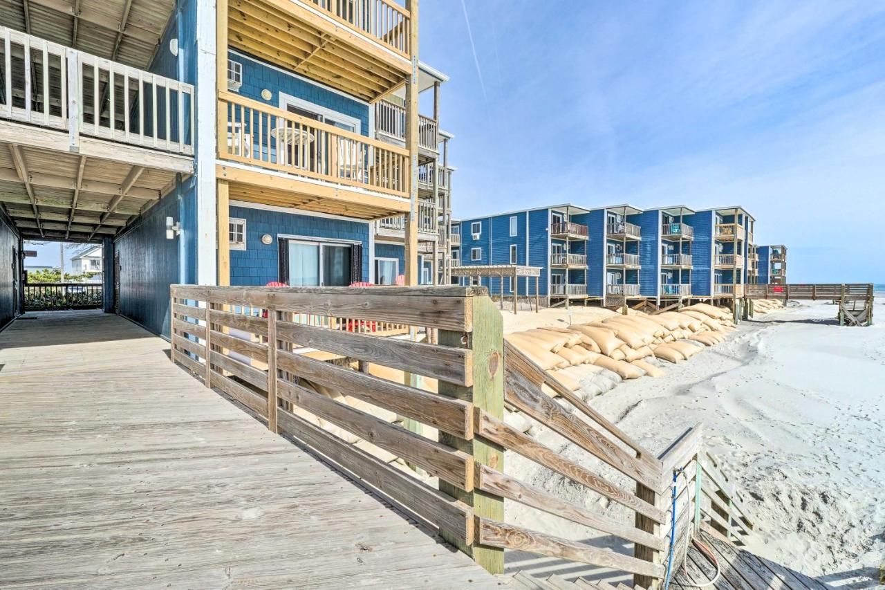 North Topsail Condo - Steps To Beach! North Topsail Beach Exterior foto